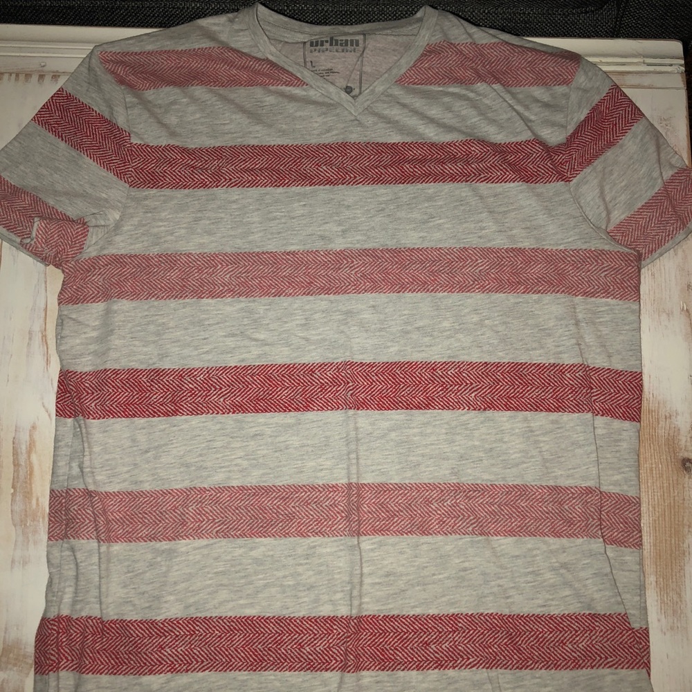 Striped v neck